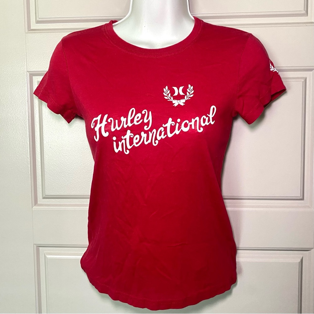 Hurley Women's Red Baby Tee